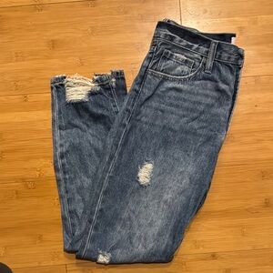 Women’s Blue Distressed Jeans